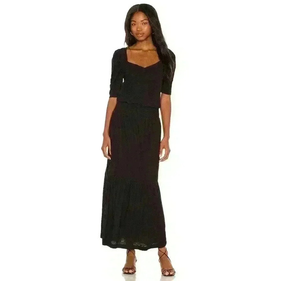 Nation LTD Thea Sweetheart Dress Black Size Extra Small - Picture 1 of 9